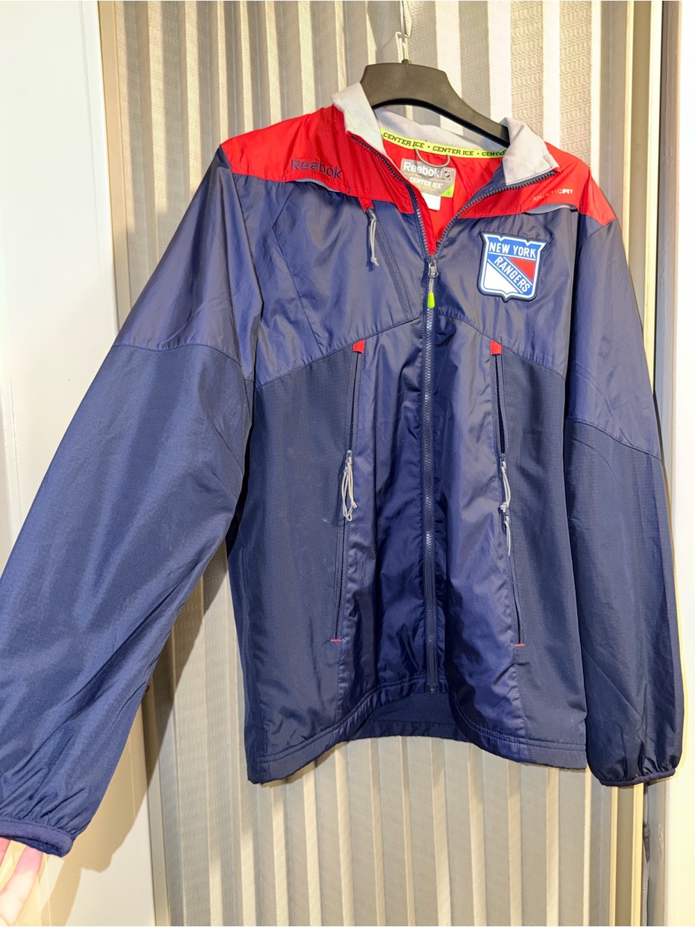 Reebok New York Rangers Center ice wind breaker zip jacket